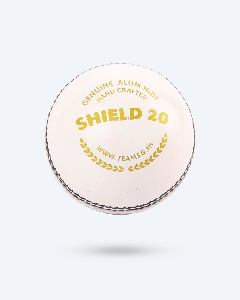 SG Shield 20 White Cricket Leather Ball